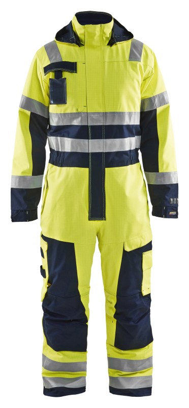 Blåkläder Multinorm Winteroverall 63681530 High-Vis Geel/Marineblauw 1 / 1