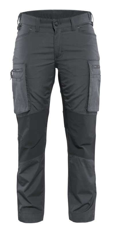 Blåkläder Dames Service werkbroek Stretch 71591845 Donkergrijs/Zwart 1 / 1