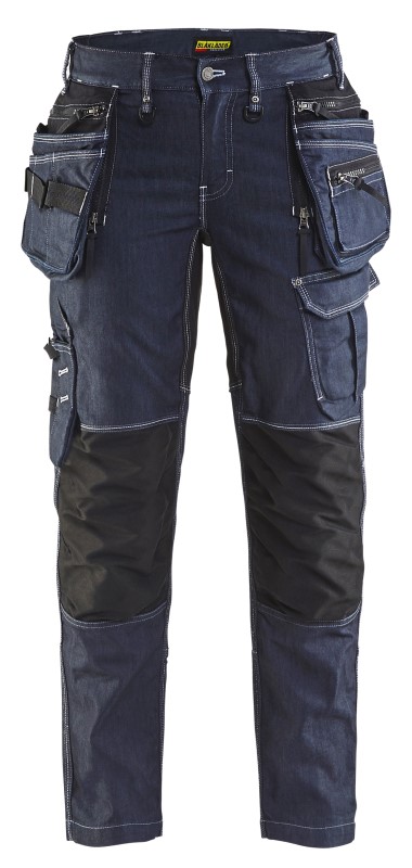 Blåkläder Dames werkbroek X1900 Stretch 79901141 Marineblauw/Zwart 1 / 1