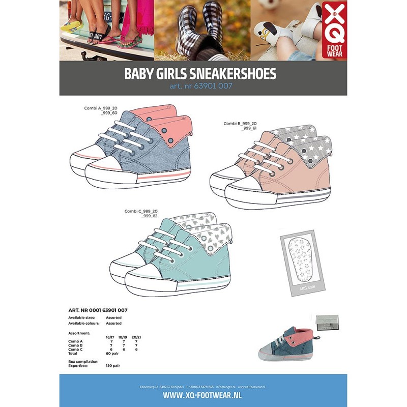 XQ Meisjes Baby Sneakers 000163901007 6 / 6