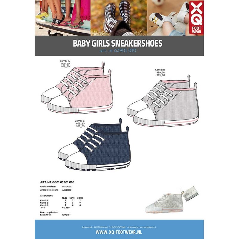 XQ Meisjes Baby Sneakers 000163901010 6 / 6