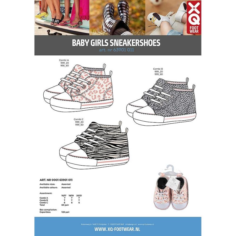 XQ Meisjes Baby Sneakers 000163901011 6 / 6