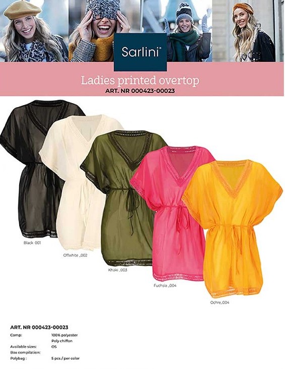 Sarlini Ladies Printed Overtop 000423-00023 6 / 6