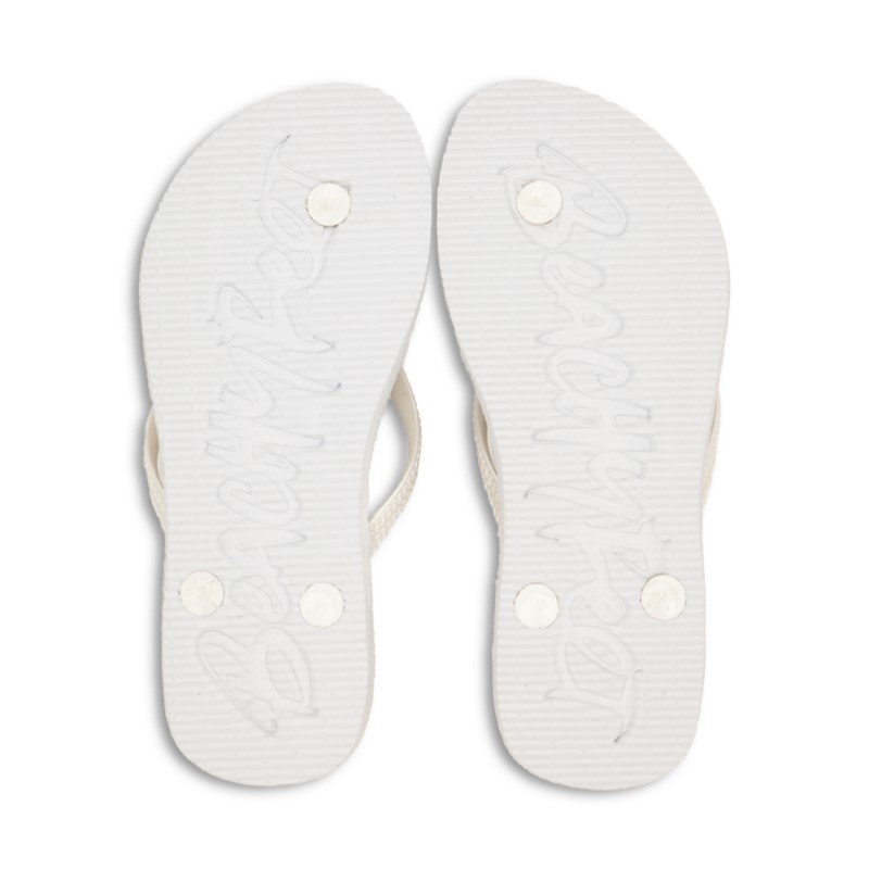 BeachyFeet Dames Teenslippers Blanco 2 / 3