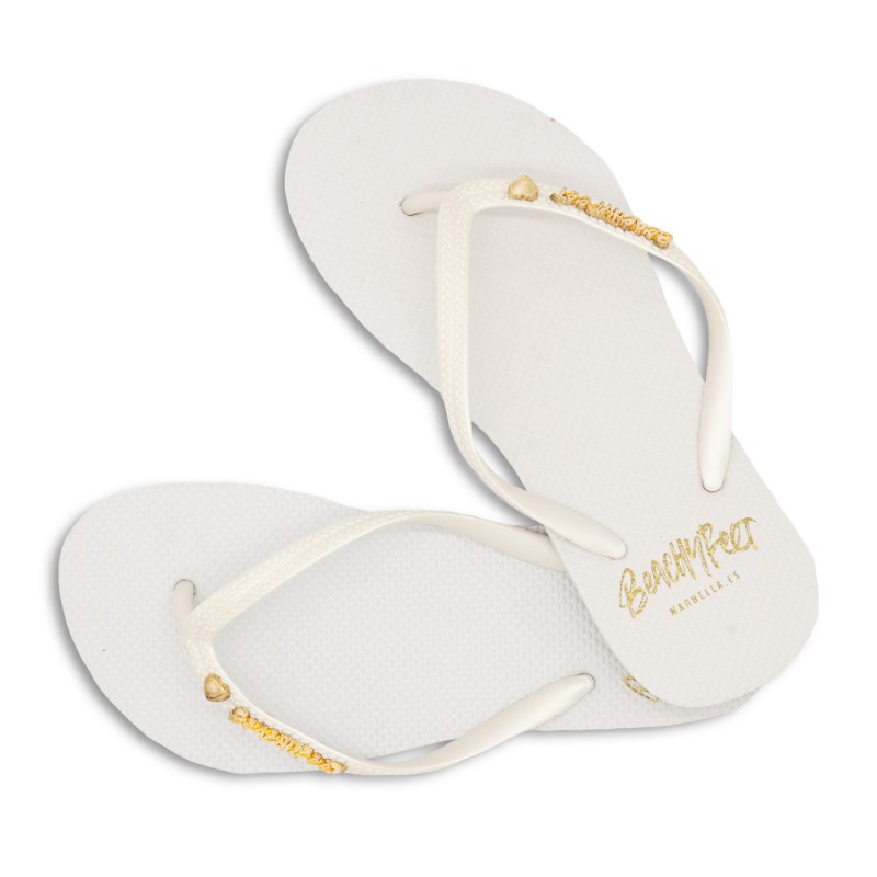 BeachyFeet Dames Teenslippers Blanco 3 / 3