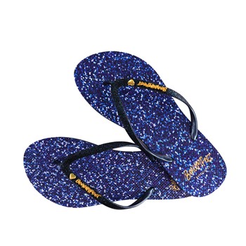 BeachyFeet Dames Teenslippers Navy Shimmer 3 / 3