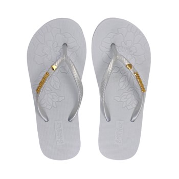 BeachyFeet Dames Flamencos FlipFlop Blanco (Verbouwing) 1 / 4