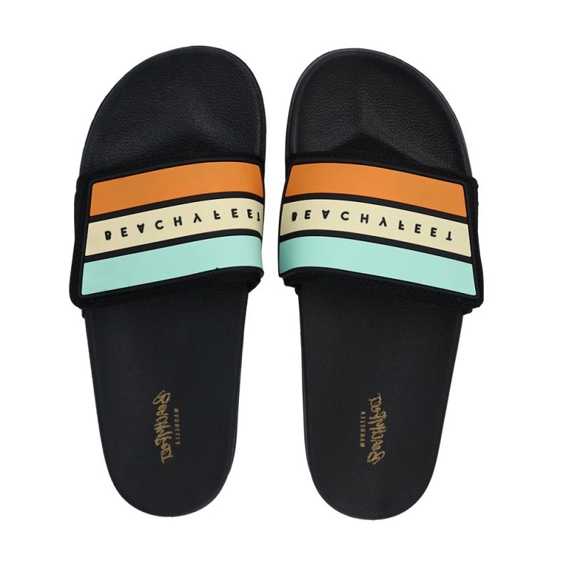 BeachyFeet Heren Strandslipper Slides Vibras De Verano 1 / 3
