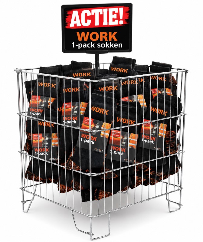 Top Rock Work Sok 1-pack zwart/oranje 1304 5 / 5