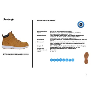 Python Legend Sand Hoog PS5500 S3 4 / 4