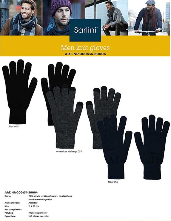 Sarlini Mannen Gebreide Handschoenen 000434-50004 3 / 3