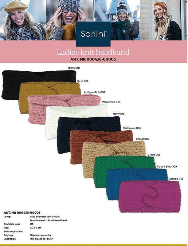 Sarlini Vrouwen Gebreide Hoofdband 000436-00003 6 / 6