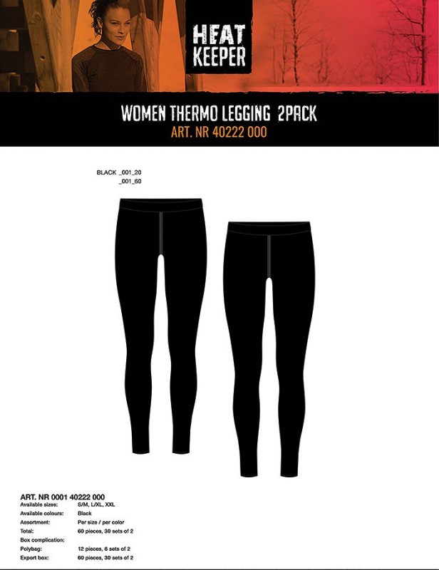 Heatkeeper Ladies Thermo Legging 2-PACK 000140222000 3 / 3