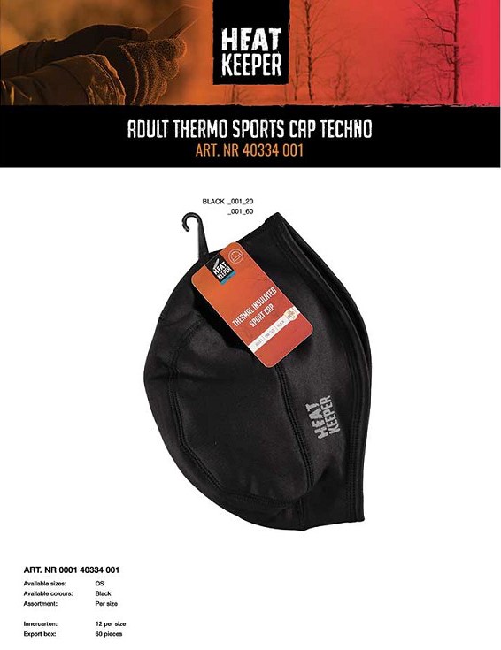 Heatkeeper Heren Thermo Sport cap 000140334001 3 / 3