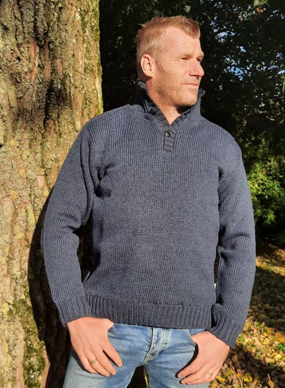 Pure Wool Trui Brian MNL-1701 Marine (Verbouwing) 2 / 3