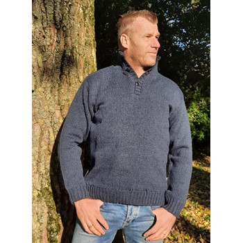 Pure Wool Trui Brian MNL-1701 Marine (Verbouwing) 2 / 3