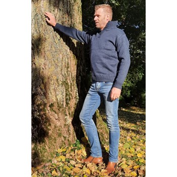 Pure Wool Trui Brian MNL-1701 Marine (Verbouwing) 3 / 3