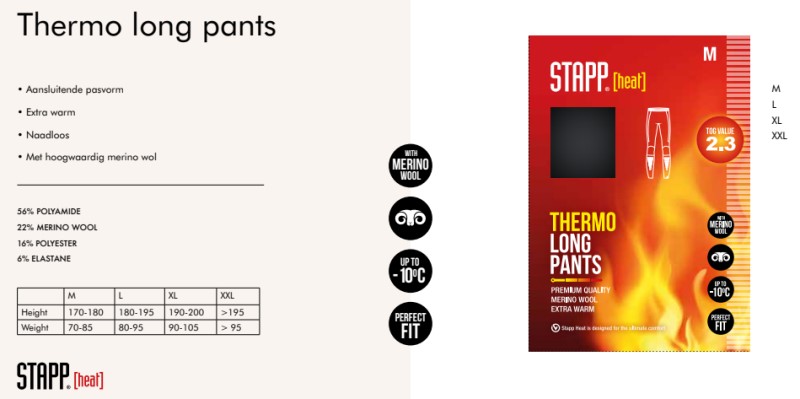 Stapp Heat Men Thermo Pants 1-Pack 70706 5 / 6