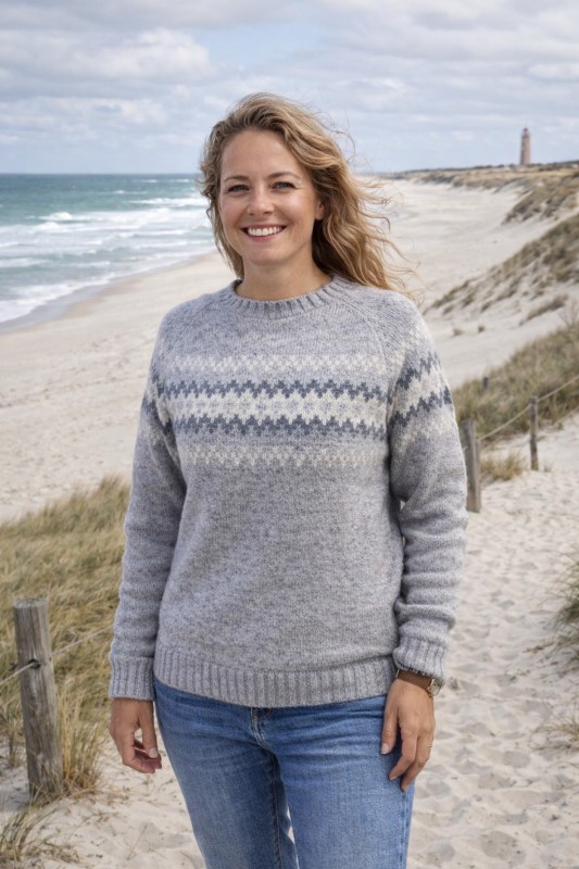 Pure Wool Trui Isa UJK-0426 Grijs 2 / 3