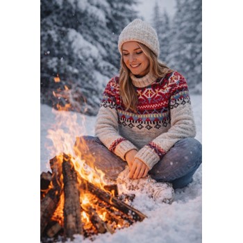 Pure Wool Trui Joa UJK-0525 Ecru 2 / 3