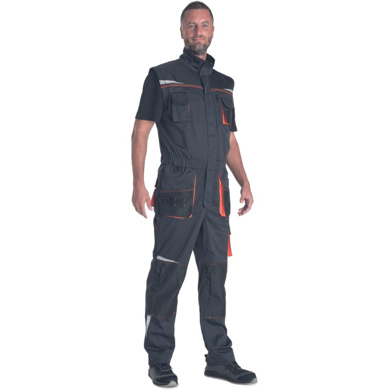 Cerva Emerton Stretch Overall 03560023 Grijs/Oranje 2 / 2