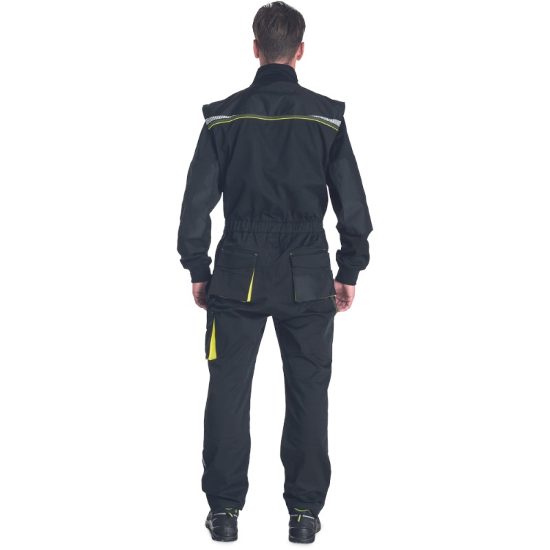 Cerva Emerton Stretch Overall 03560023 Zwart/Geel 2 / 2