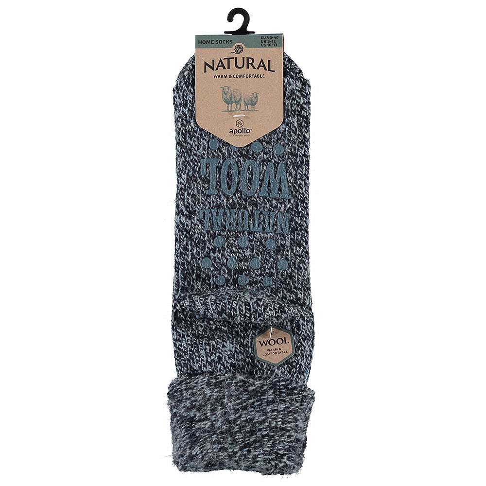 Apollo Unisex Wollen Homesokken 000124354000 Marine 1 / 3