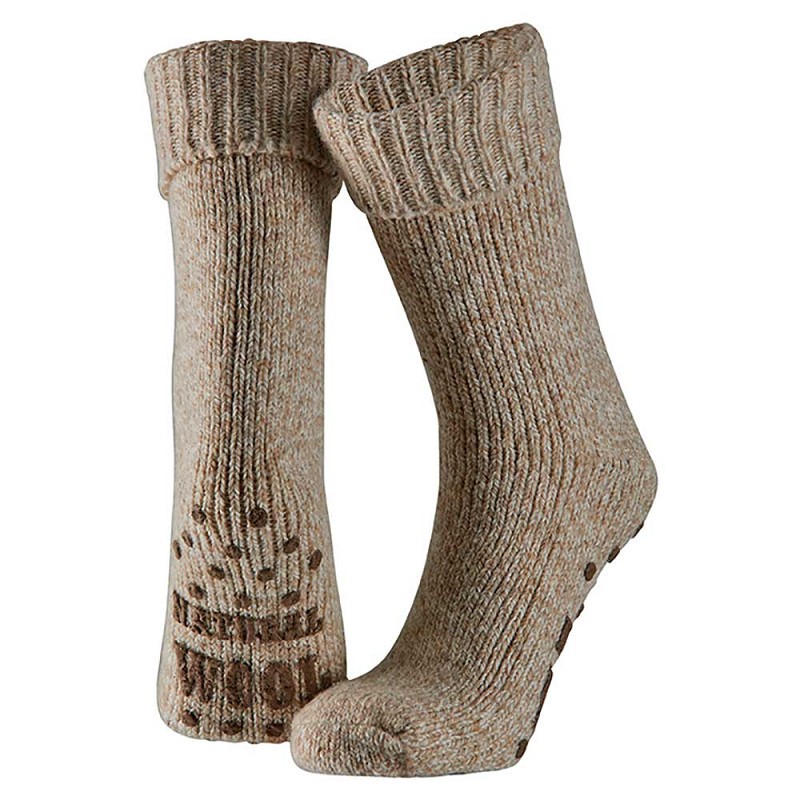 Apollo Unisex Wollen Homesokken 000124354000 Beige 2 / 4