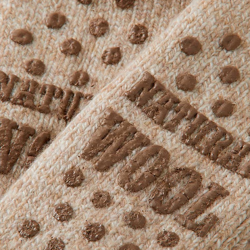 Apollo Unisex Wollen Homesokken 000124354000 Beige 3 / 4