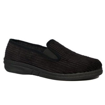 Blenzo 7359 / 4001Z Corduroy Pantoffel Zwart (6)