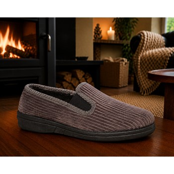 Blenzo 7359 / 4001G Corduroy Pantoffel Grijs (80) 2 / 2