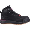 Hard Yakka Lace Zip Boot 3056 S1P Zwart/Paars 2 / 6