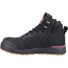 Hard Yakka Lace Zip Boot 3056 S1P Zwart/Paars 4 / 6