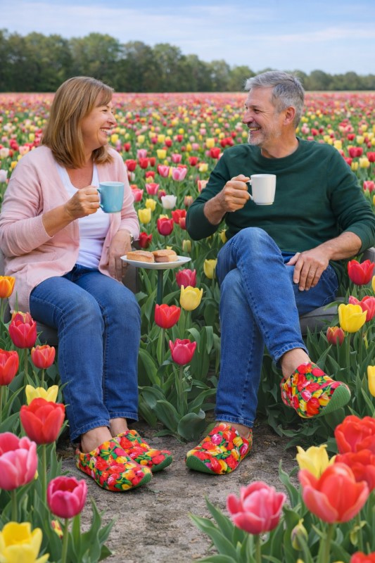 Nijhuis Klomppantoffel Groen Tulp art. SL.9928 4 / 4