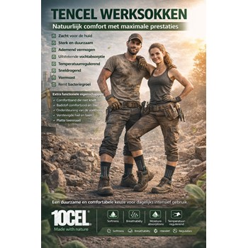 Top Rock Badstof Sokken met Tencel art. 1926 Zwart (WEEKAANBIEDING!) 6 / 6