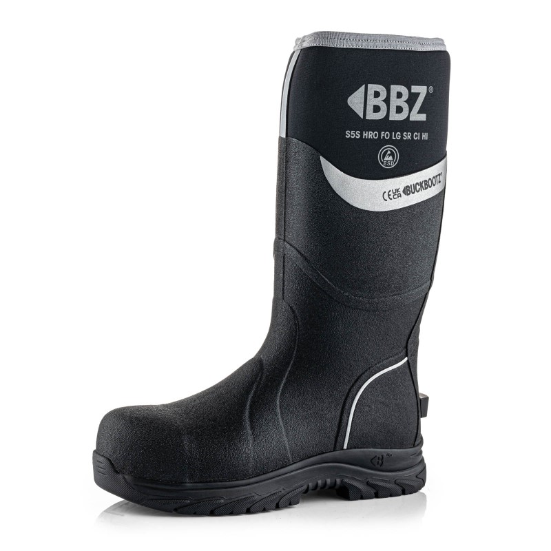 Buckbootz Neopreen Laars BBZ6000BKNM S5S Zwart 4 / 6