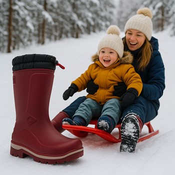 Dunlop MK0KV45 Blizzard Gevoerde Winterlaars Kids bordeauxrood 4 / 4