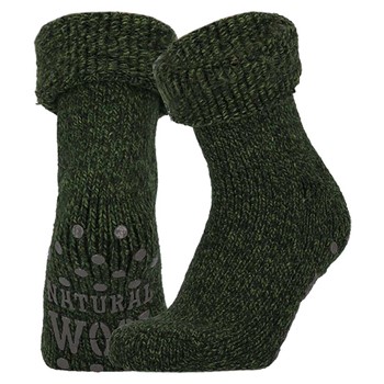 Apollo 000124354000 Wollen Homesokken Legergroen 2 / 3
