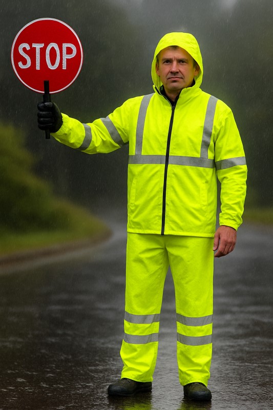 Top Rock RWHVT100 Hi-Vis Regenbroek 5 / 6