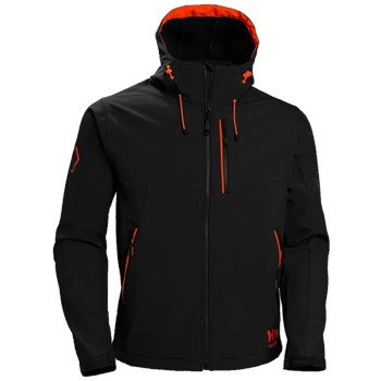 Helly Hansen 74140 Chelsea Hooded Softshell Jas Zwart 1 / 2