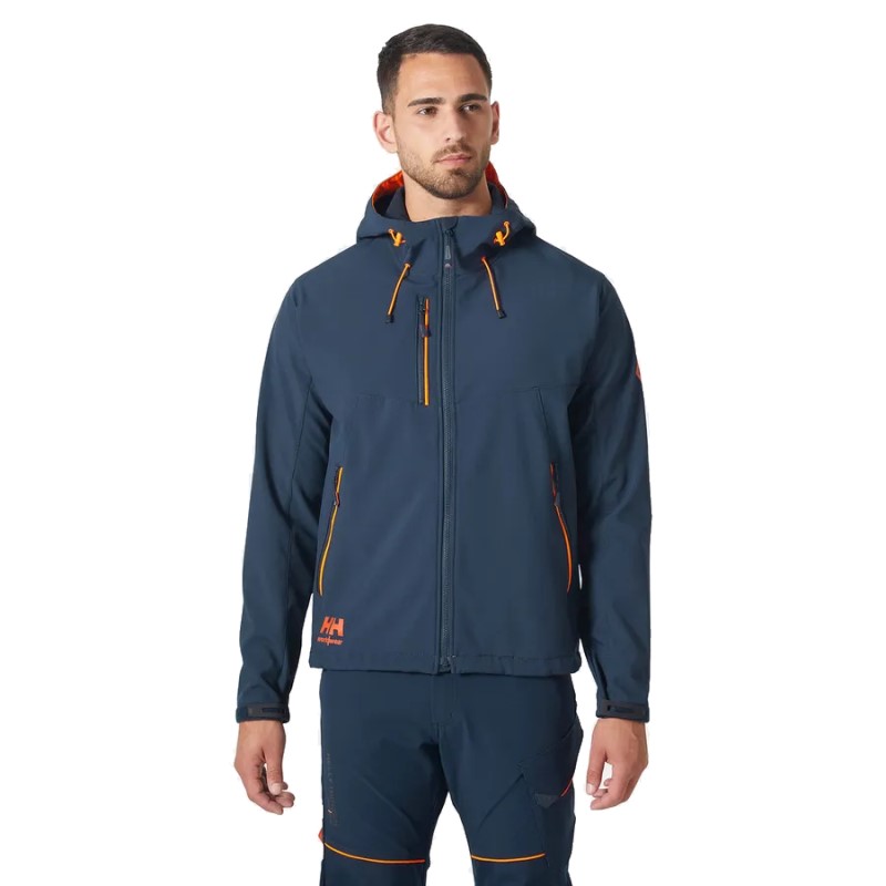 Helly Hansen 74140 Chelsea Hooded Softshell Jas Marine 1 / 5