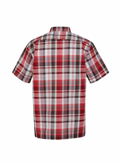Storvik Ruitoverhemd Kortemouw Farsund 5.1 Rood/zwart/wit (Nieuw) 4 / 5
