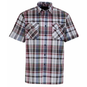 Storvik Ruitoverhemd Kortemouw Farsund 5.2 Bordeaux/zwart/blauw (Nieuw) 1 / 5