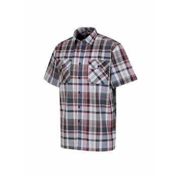 Storvik Ruitoverhemd Kortemouw Farsund 5.2 Bordeaux/zwart/blauw (Nieuw) 2 / 5