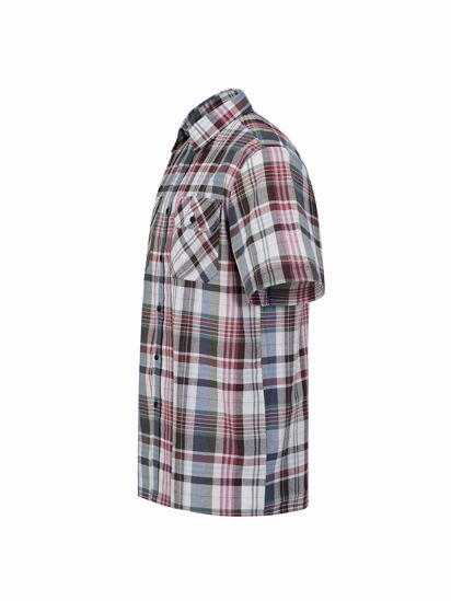 Storvik Ruitoverhemd Kortemouw Farsund 5.2 Bordeaux/zwart/blauw (Nieuw) 3 / 5