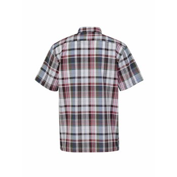 Storvik Ruitoverhemd Kortemouw Farsund 5.2 Bordeaux/zwart/blauw (Nieuw) 4 / 5