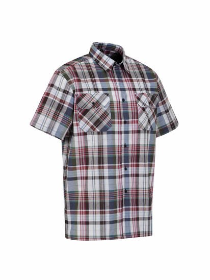 Storvik Ruitoverhemd Kortemouw Farsund 5.2 Bordeaux/zwart/blauw (Nieuw) 5 / 5