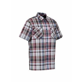 Storvik Ruitoverhemd Kortemouw Farsund 5.2 Bordeaux/zwart/blauw (Nieuw) 5 / 5