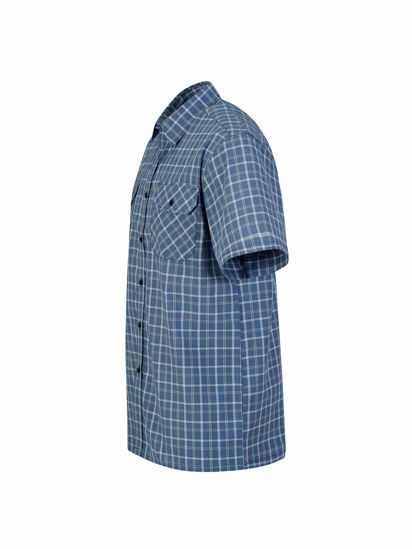 Storvik Ruitoverhemd Kortemouw Farsund 5.3 Blauw/wit (Nieuw) 3 / 5