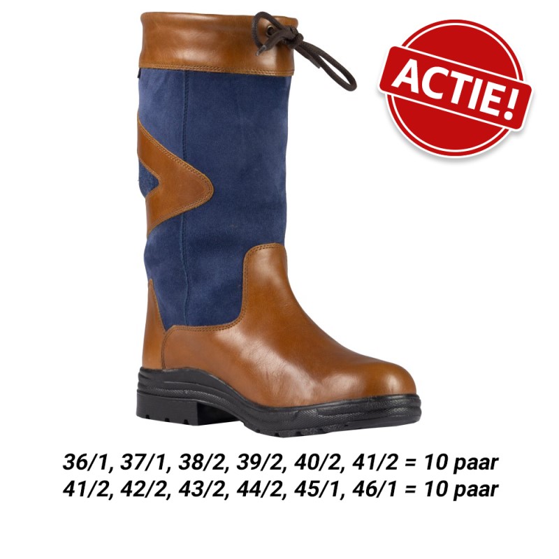 Horka Leren Laars Greenwich Gevoerd 146270 cognac/blauw Assortiment a 10 paar (WEEKAANBIEDING!) 1 / 5